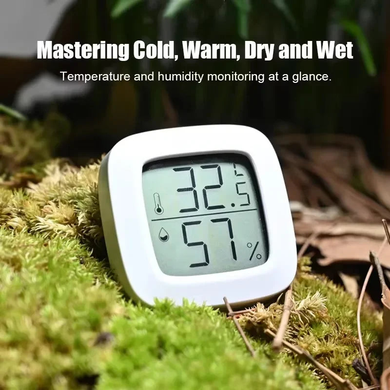 “Mini LCD indoor thermometer hygrometer with humidity display”