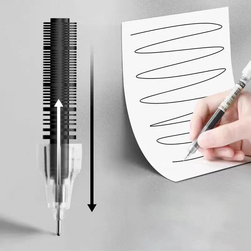 10 Pcs/Set Premium Quality Gel Ink Pens – Fine Needle Tip, Smooth Writing Ballpoint Pens for Office & School