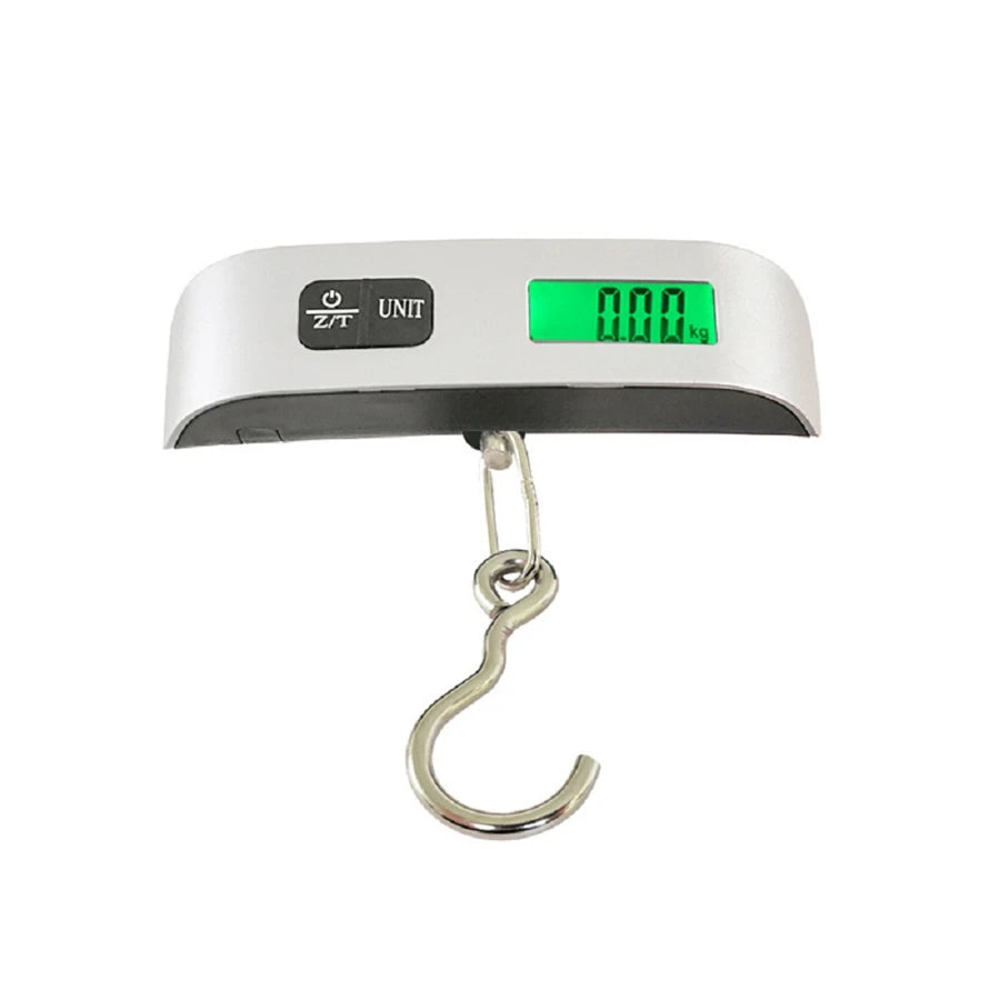 Portable Digital Luggage Scale – LCD Display, 110lb/50kg Hanging Travel Weighing Scale