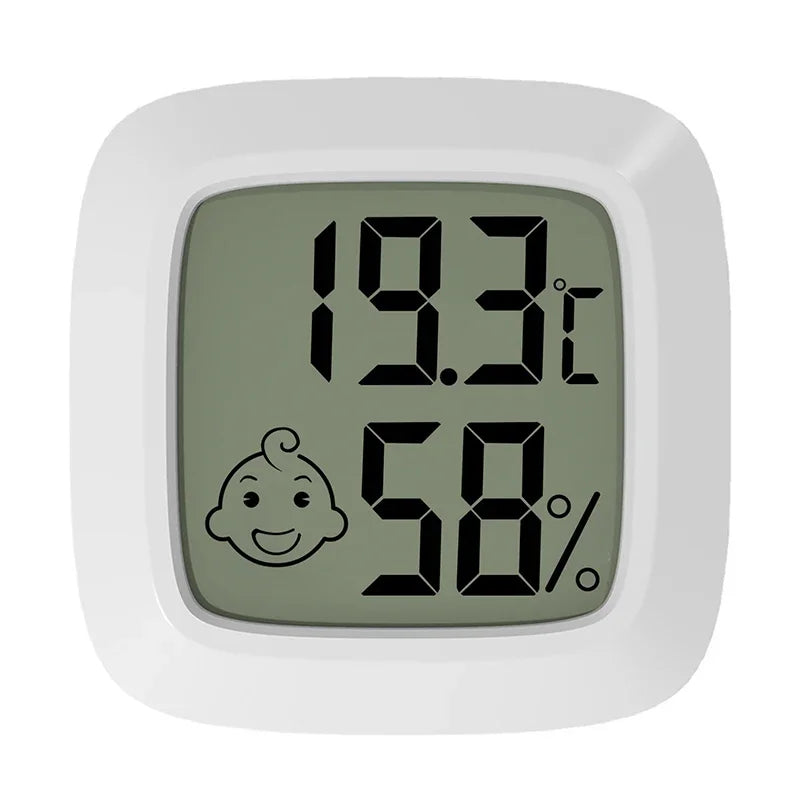 “Mini LCD indoor thermometer hygrometer with humidity display”