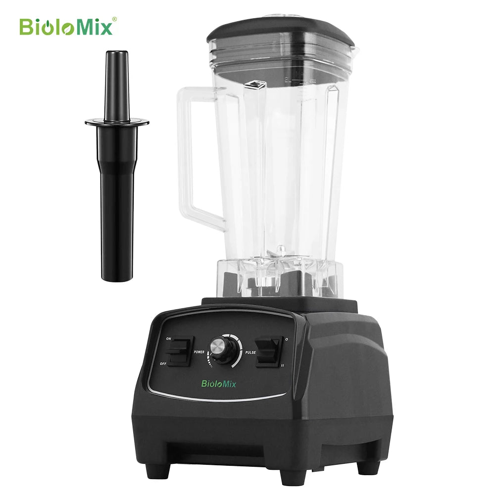Biolomix 2200W Heavy Duty Commercial Blender – Black BPA-Free Smoothie Maker