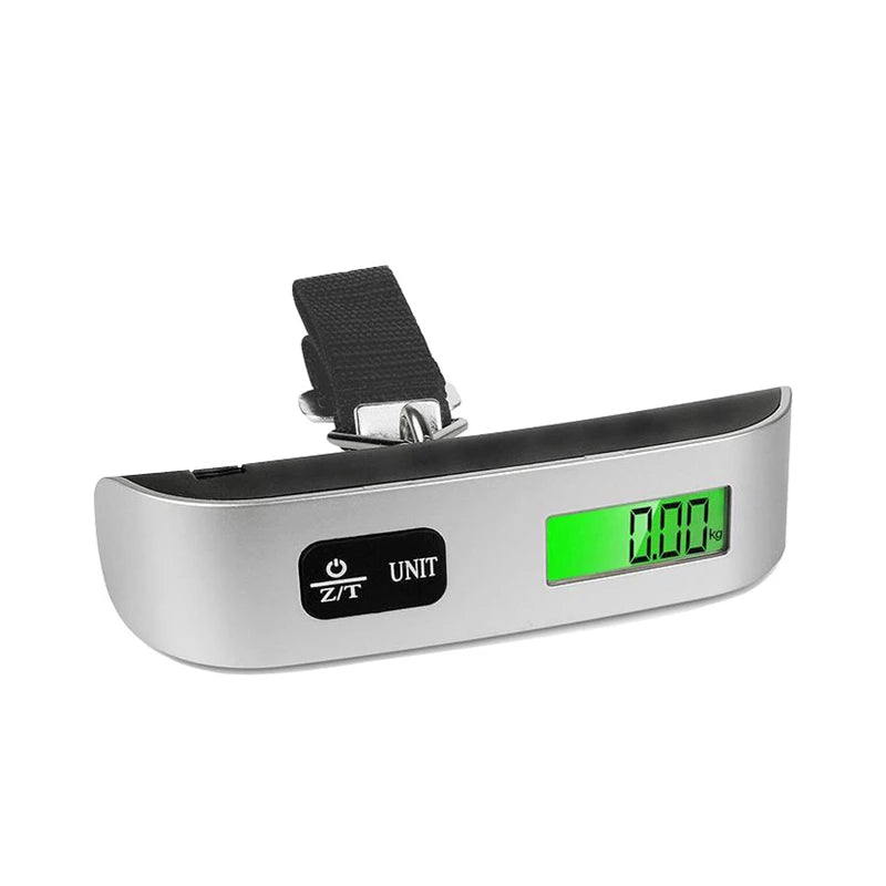 Portable Digital Luggage Scale – LCD Display, 110lb/50kg Hanging Travel Weighing Scale