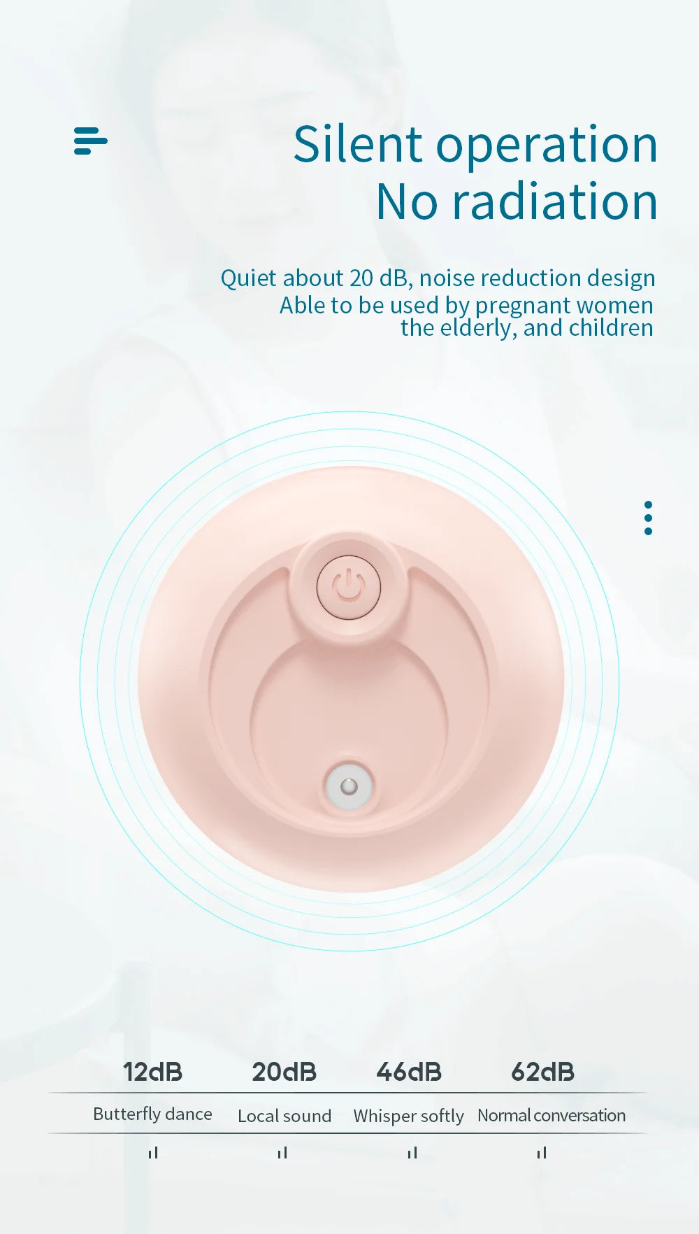 Portable USB Humidifier 220ml | Quiet Mist & LED Night Light