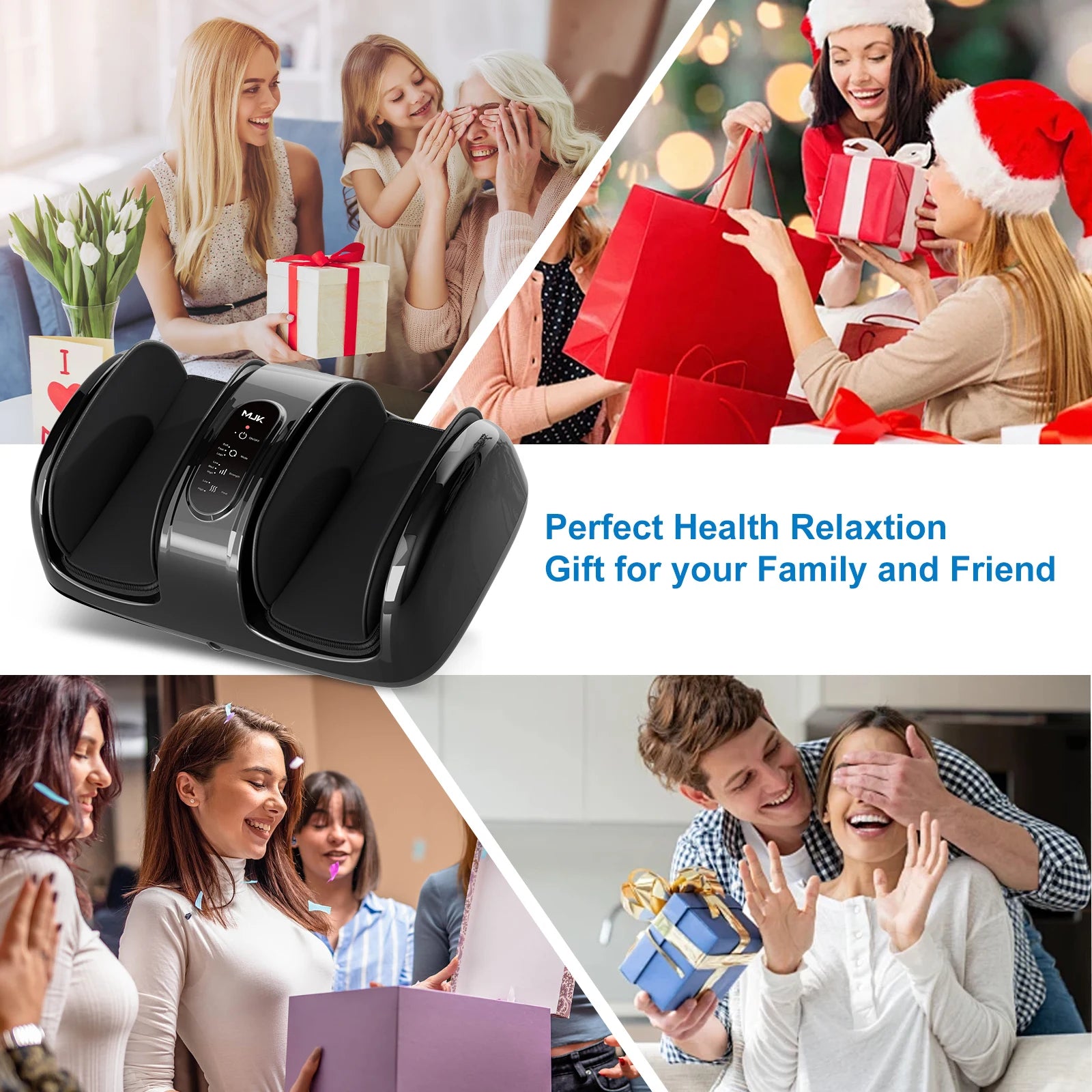 “Shiatsu Electric Foot Massager with Heat – HOMEMASSA HB-5006”