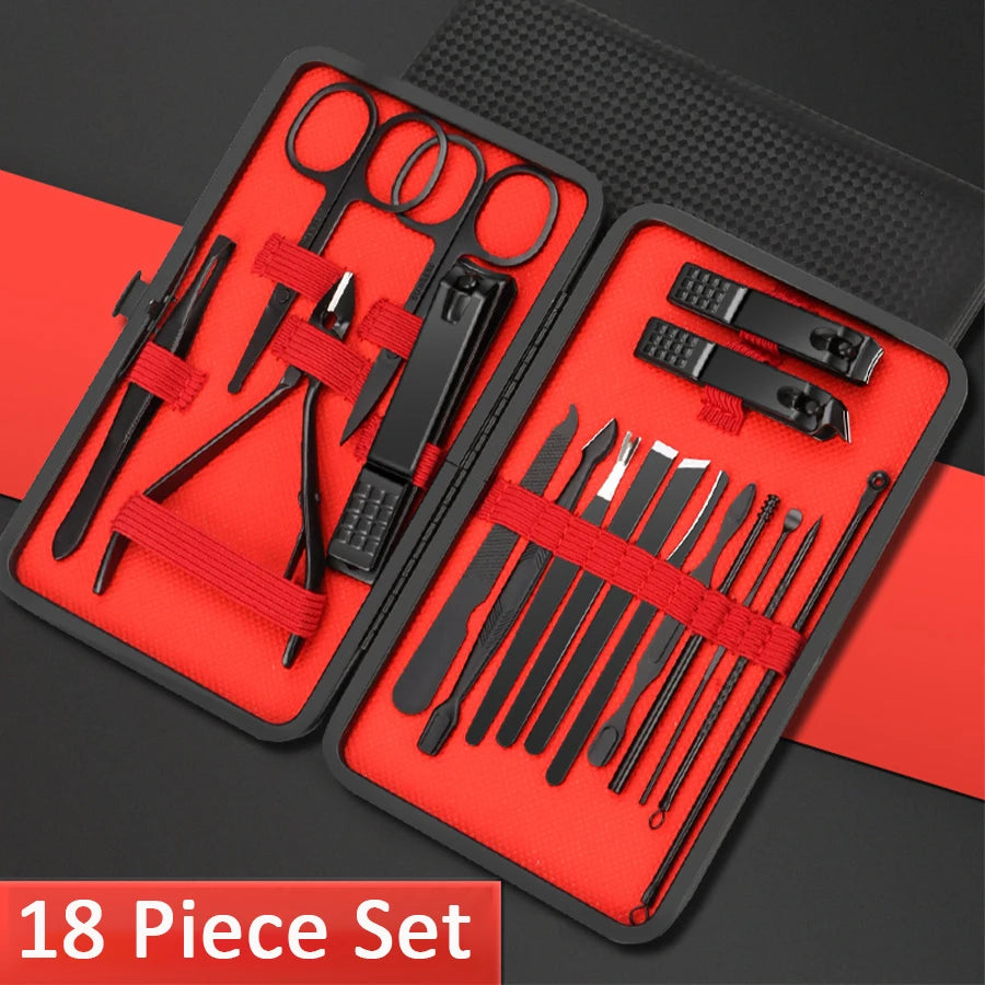 stainless steel manicure and pedicure set