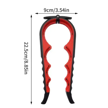 “4-in-1 multi-function can and bottle opener with anti-slip handle”