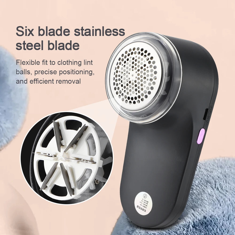 Rechargeable Fabric Lint Remover – Portable Clothes Shaver for Fluff, Fuzz & Pet Hair.