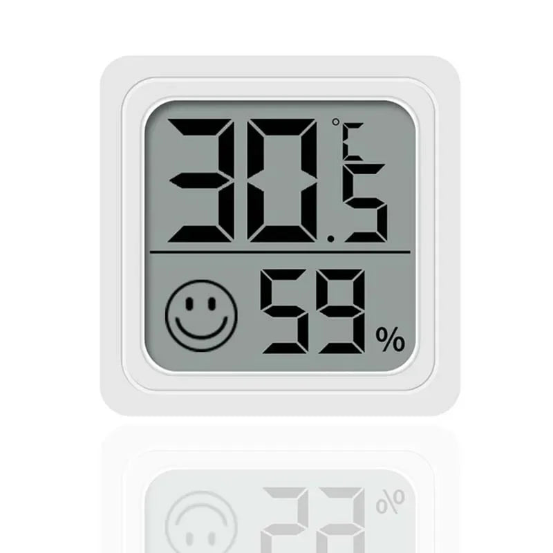 “Mini LCD indoor thermometer hygrometer with humidity display”