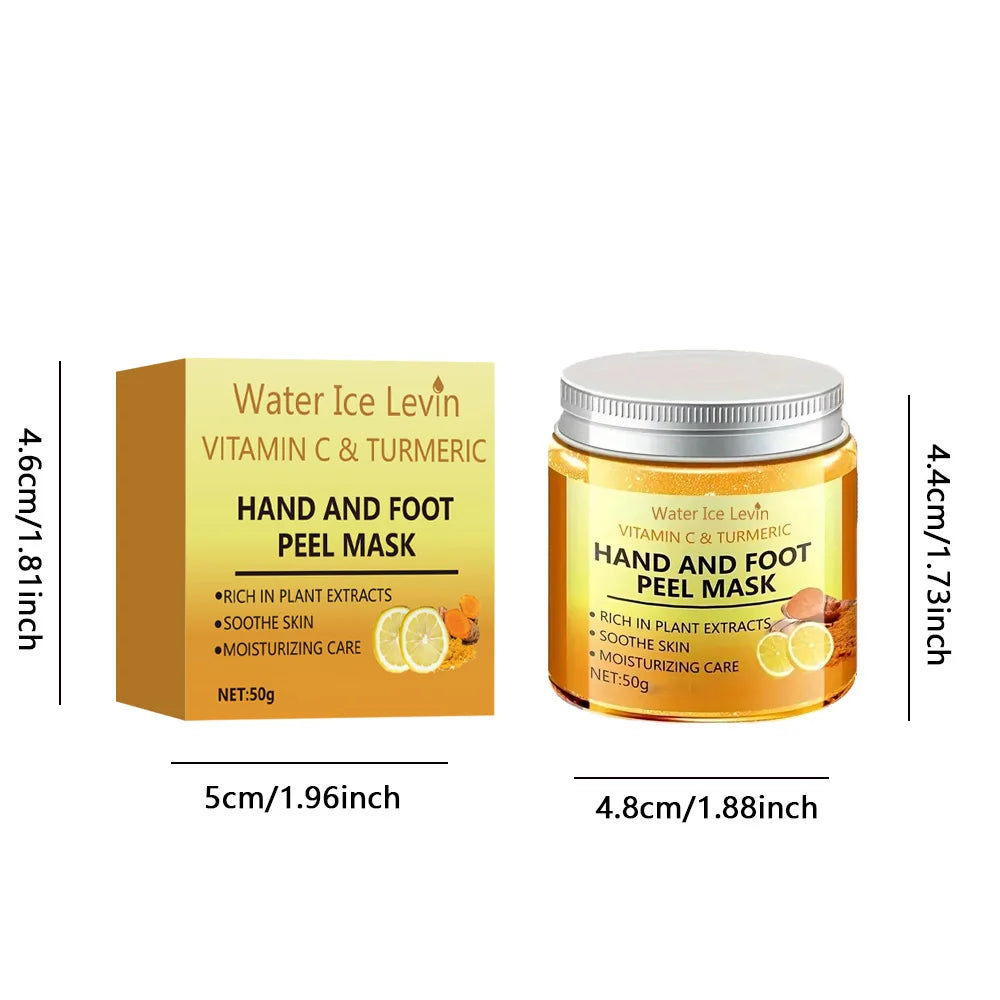 Vitamin C & Turmeric Hand & Foot Wax Mask – Deep Moisturizing & Skin Brightening.