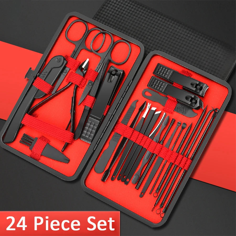 stainless steel manicure and pedicure set