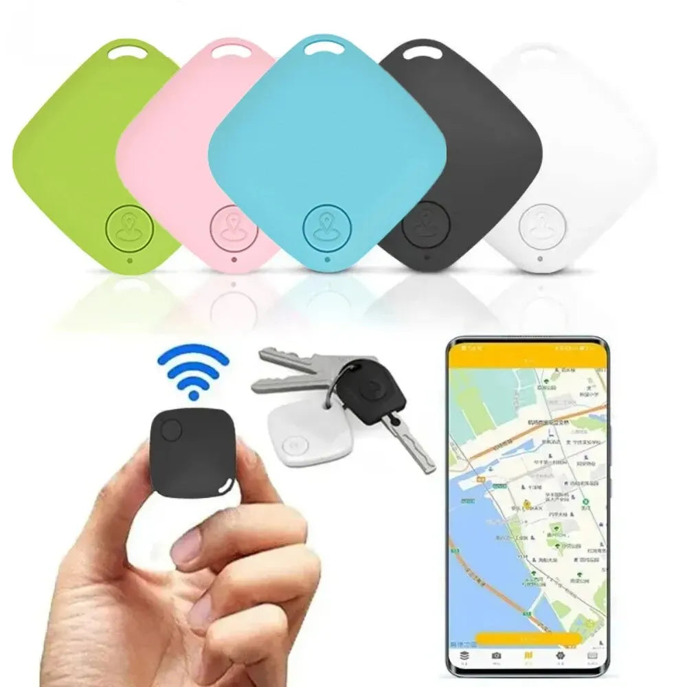 “Mini Bluetooth smart tracker in Sky Blue color”